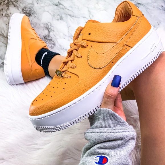 nike air force 1 sage orange